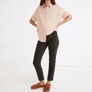 Madewell - Maternity Side-Panel Perfect Vintage Jeans in Lunar Wash